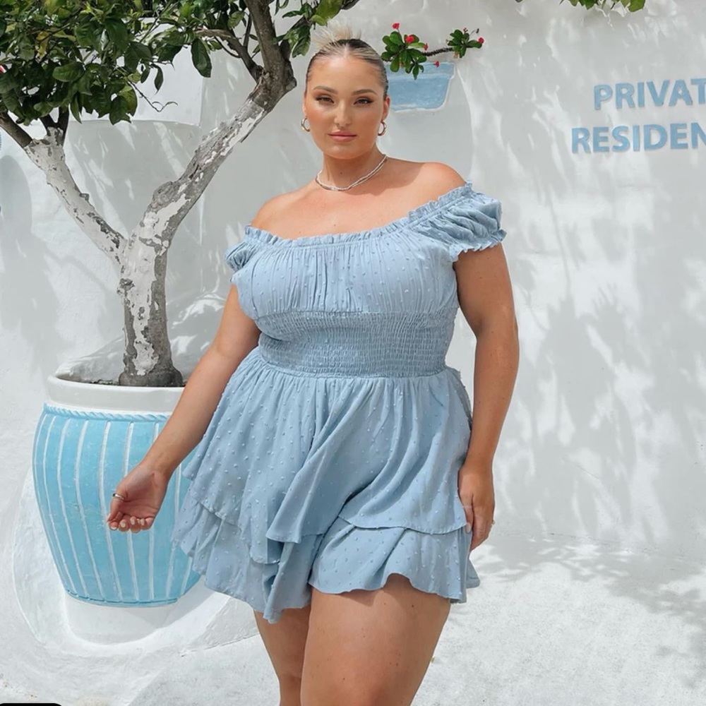 Princess Polly Blue Romper